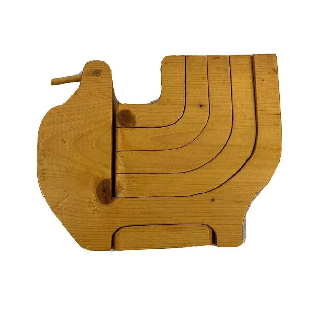Wood Dove Bird Candle Holder Folding 5 Arm 11